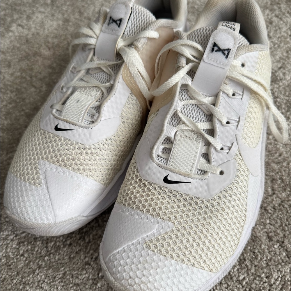 Nike White and Cream Sneakers